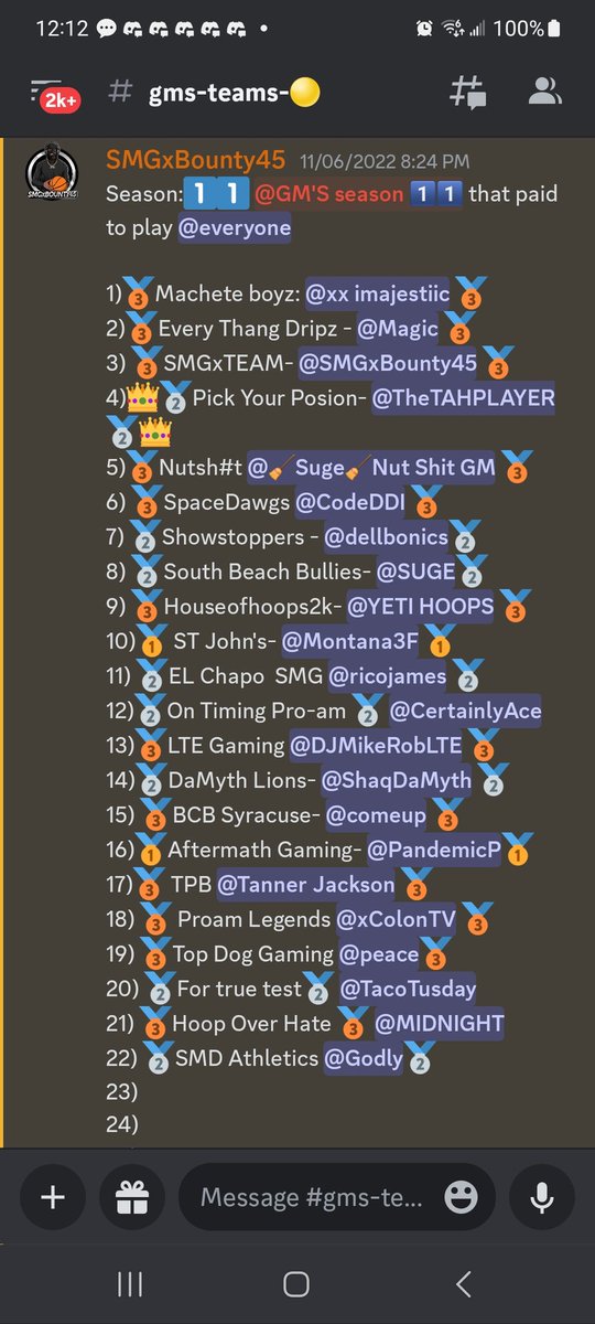 Weekend Warriors League🥉 tweet media