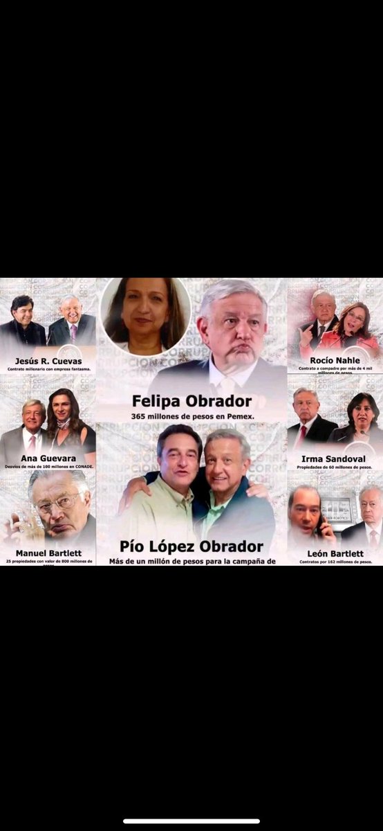 Aquí el presidente <a href="/lopezobrador_/">Andrés Manuel</a> más CORRUPTO de la historia en México. 

Nadie se atrevió a tanto.