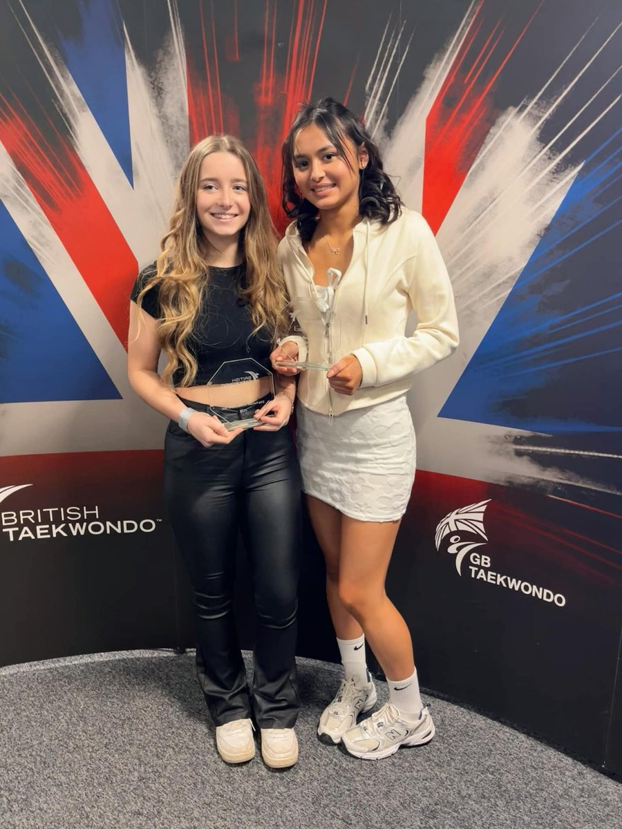 Congratulations to our two girls at the British Taekwondo end of year awards. Liv - Poomsae under 18 Female Athlete of the Year Emily - Most Improved Cadet Female Athlete of the Year We'll done girls, perfect end to a great year for the both of you. @BritTaekwondo