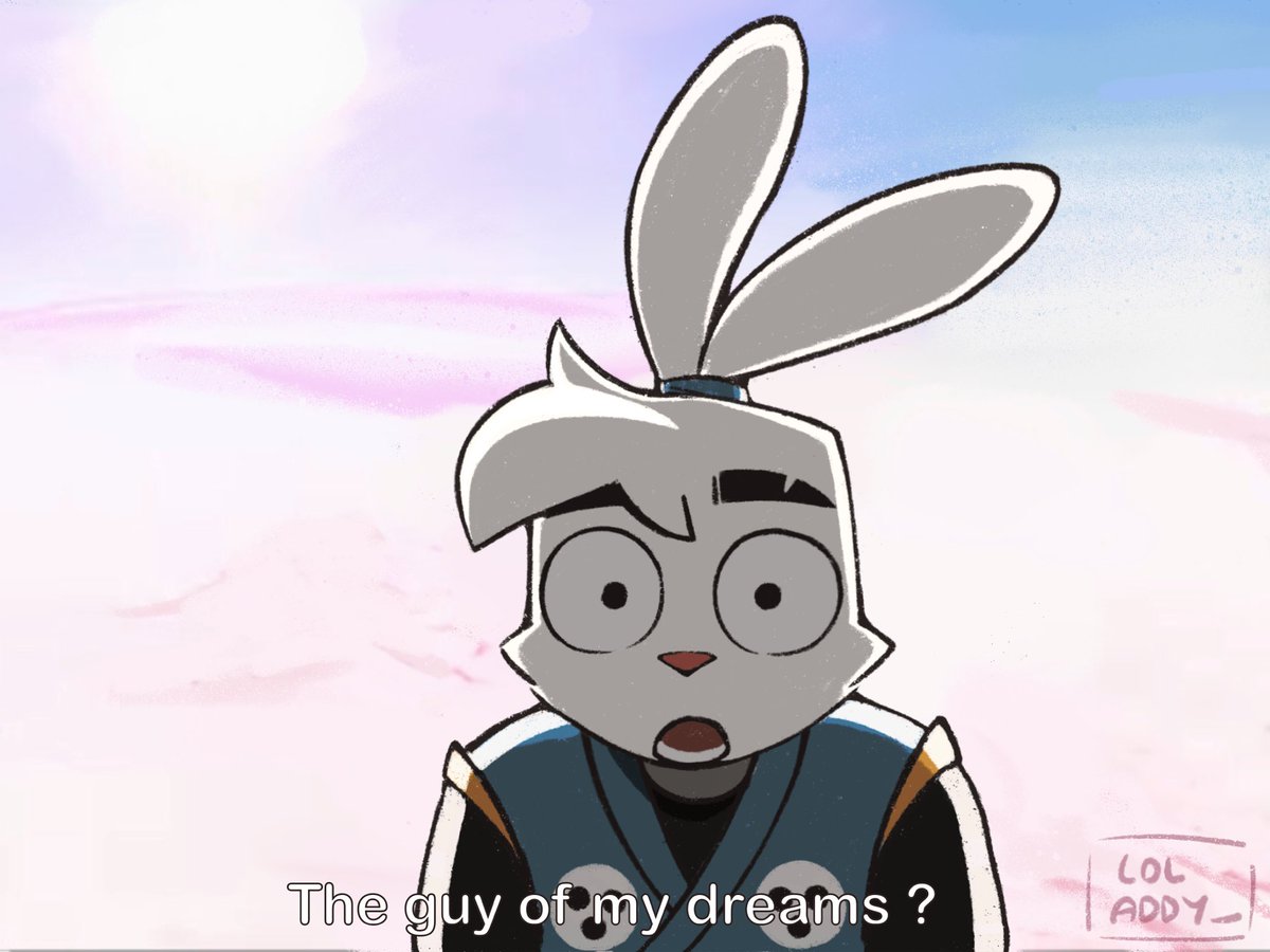 loladdy_'s tweet image. ‘the guy of, or from, usagi’s dreams’ 

#leosagi #leoichi #rottmnt #samurairabbit