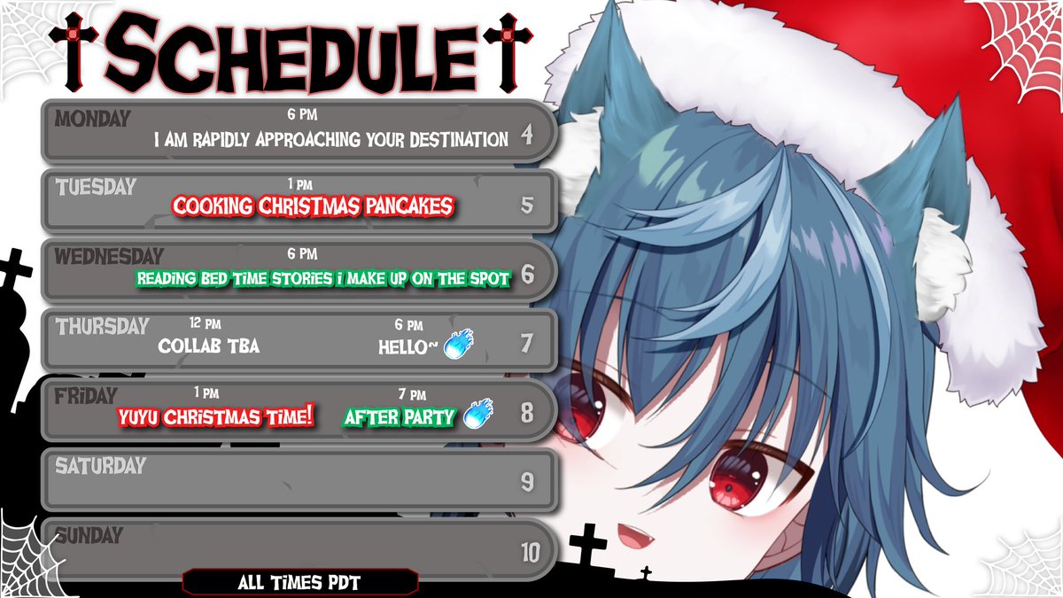 YureiYuko's tweet photo. 【WEEK DEC 4-10】
oh nyo >:3 ❤️💚
 Live: #YukoLive
 Clips: #YukoClips
 Art: #YUYUtiful
 Memes: #SpookedSheetless https://t.co/R2AtjbTuYA