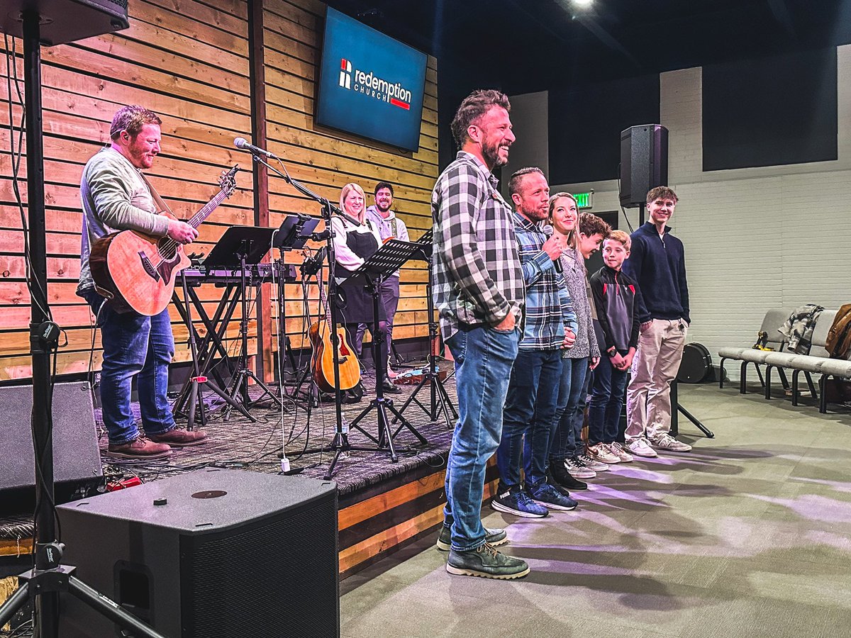 RedemptionUtah's tweet photo. Great Sunday this morning celebrating the sending out of Redemption Church North Davis as an autonomous church and the introduction of Eric Sitterud and his family, launching Redemption Church North Ogden Fall 2024. We also shared the launch of the Redemption Family of Churches! https://t.co/s9w9obRQoy