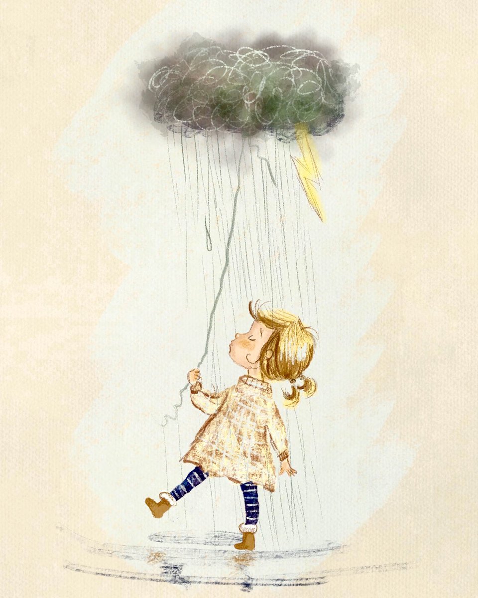 This too shall pass. 🤗🌧️🌈#kidlitart #childrensbooks