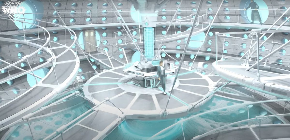 Don't get me wrong I absolutely LOVE the new TARDIS set, but having these support beams and that extra upper gantry would have been SICK!  😍

It makes it feel so much less empty😍🔥

#DoctorWho