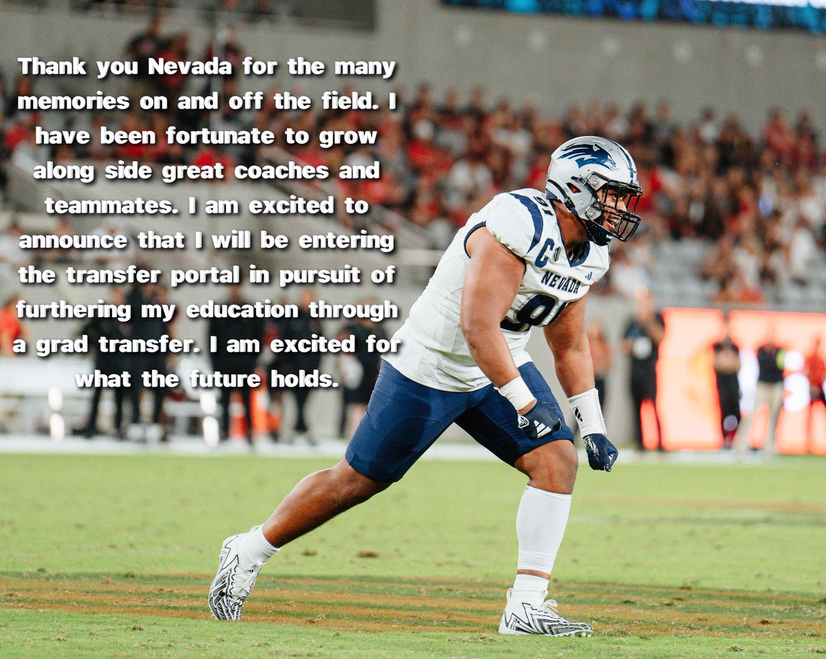 Thank you Nevada Officially In the Transfer Portal as a Grad transfer 💙