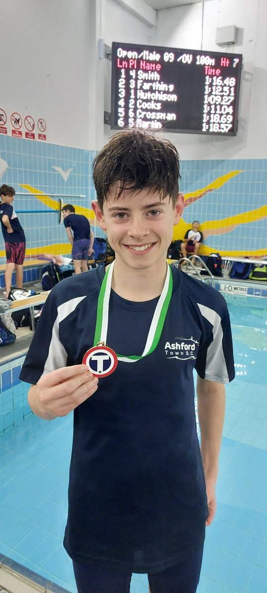 Arthur Pollard 3rd in 11/12 boys 100 breaststroke. 🔥🔥🔥