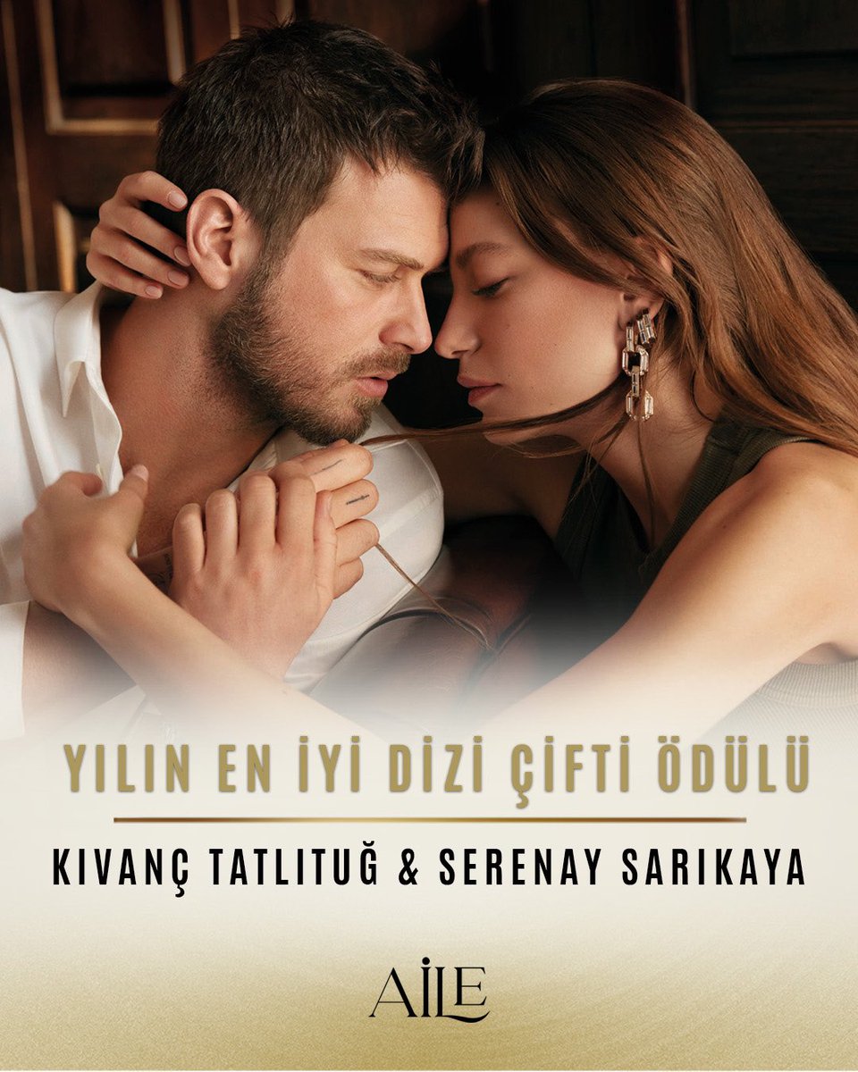 #PanteneAltınKelebek’te YILIN EN İYİ DİZİ ÇİFTİ ödülünü Kıvanç Tatlıtuğ &amp; Serenay Sarıkaya alıyor! 🏆

<a href="/kivanctatlitug/">Kıvanç Tatlıtuğ</a> <a href="/SrnySrkyResmi/">Serenay Sarıkaya</a> 
#Aile <a href="/ayyapim/">AY YAPIM</a> @showtv