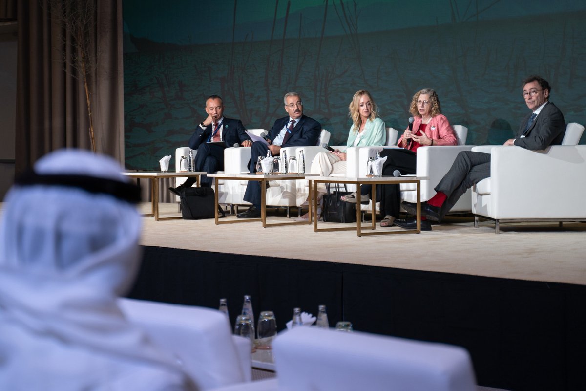 Inger Andersen (@andersen_inger) on Twitter photo The MENA region has already warmed faster than other regions, risking people & ecosystems. And it will only become hotter.
At <a href="/AGDAUAE/">Anwar Gargash Diplomatic Academy</a> #COP28 event, discussed need for transboundary adaptation plans & nature based solutions. <a href="/UNEP/">UN Environment Programme</a> ready to support countries build this resilience The MENA region has already warmed faster than other regions, risking people & ecosystems. And it will only become hotter.
At <a href="/AGDAUAE/">Anwar Gargash Diplomatic Academy</a> #COP28 event, discussed need for transboundary adaptation plans & nature based solutions. <a href="/UNEP/">UN Environment Programme</a> ready to support countries build this resilience
