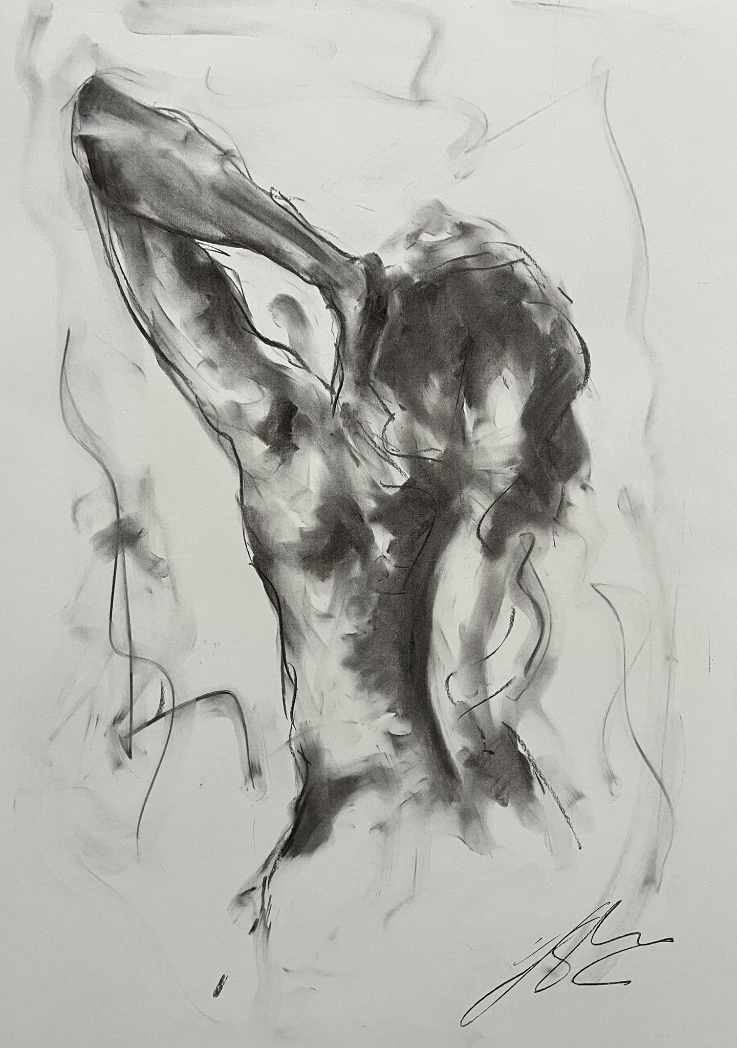 ▷ Never Ending, Drawing, Charcoal on Paper by James Shipton, 2023, Fine  Art Drawings