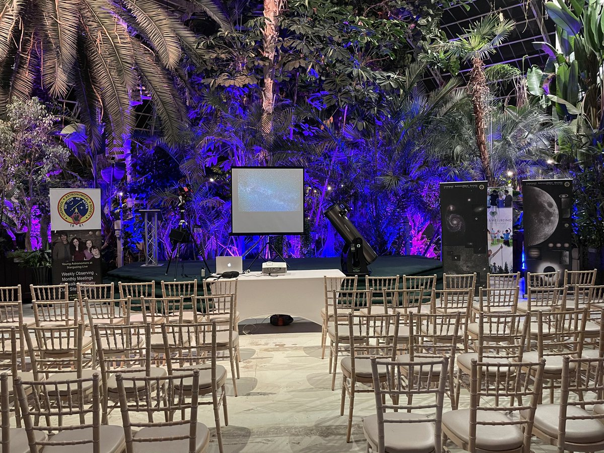 HaSungazer's tweet photo. Getting set up for  Astro event @The_Palmhouse free event open to everyone https://t.co/V9pHg3aCdR