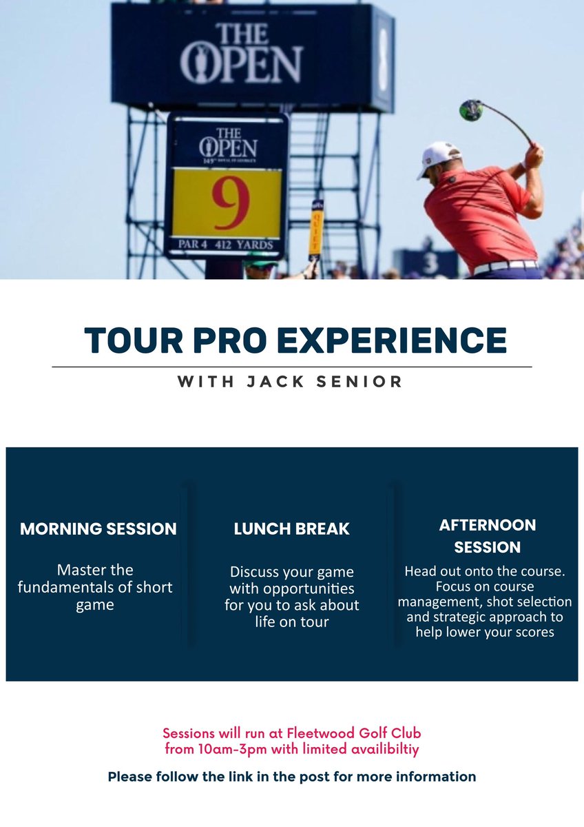 During this off season I will be offering a Tour Pro Experience. To find out more information please follow the link below 👇 createsend.com/t/r-34666B1DAB…