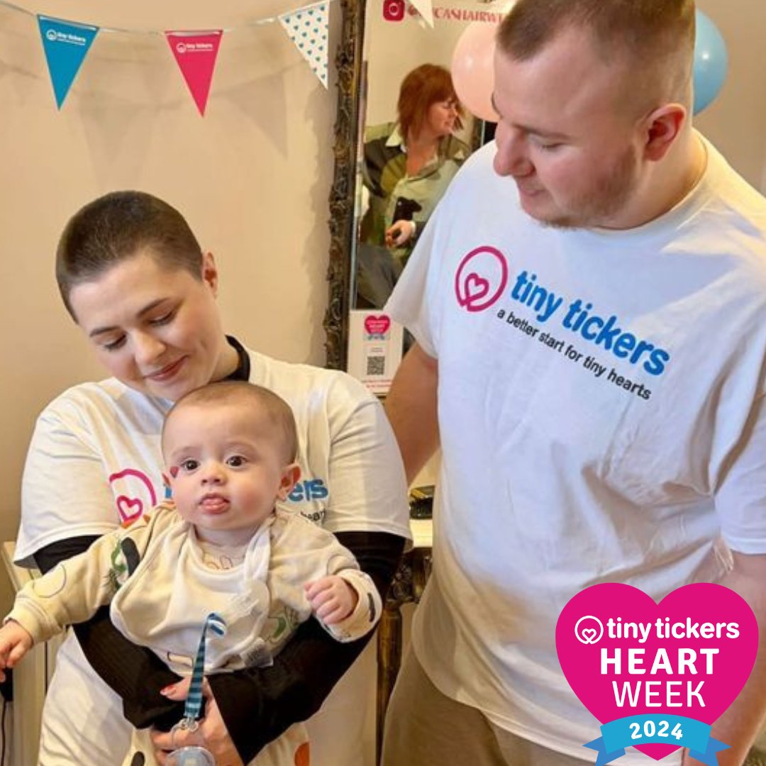 tinytickers's tweet photo. Last #TinyTickersHeartWeek, Jody &amp; Harry braved a head shave, raising an incredible £1225 in honour of their heart baby, Arthur! 💖🥰Heart Week 2024 takes place from the 7th - 14th February...how will you get involved?
Request your free Heart Week pack: https://t.co/3Dg6lE7YZ0 https://t.co/WykMwBz048