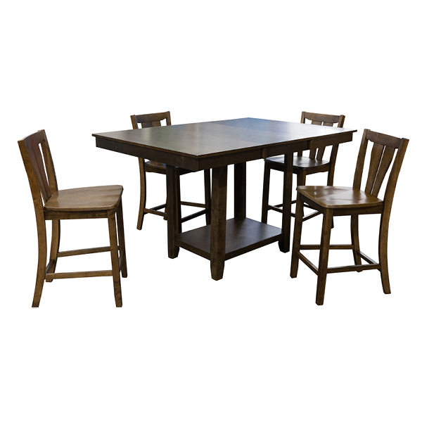 conlinsfurn's tweet image. This 5-piece counter-height dining set is perfect for a friendly game night. The set includes the table and four stools, and it's a great value at just $499! ow.ly/8TKJ50Qetqm #DiningSet #CounterHeight #HomeFurnishings