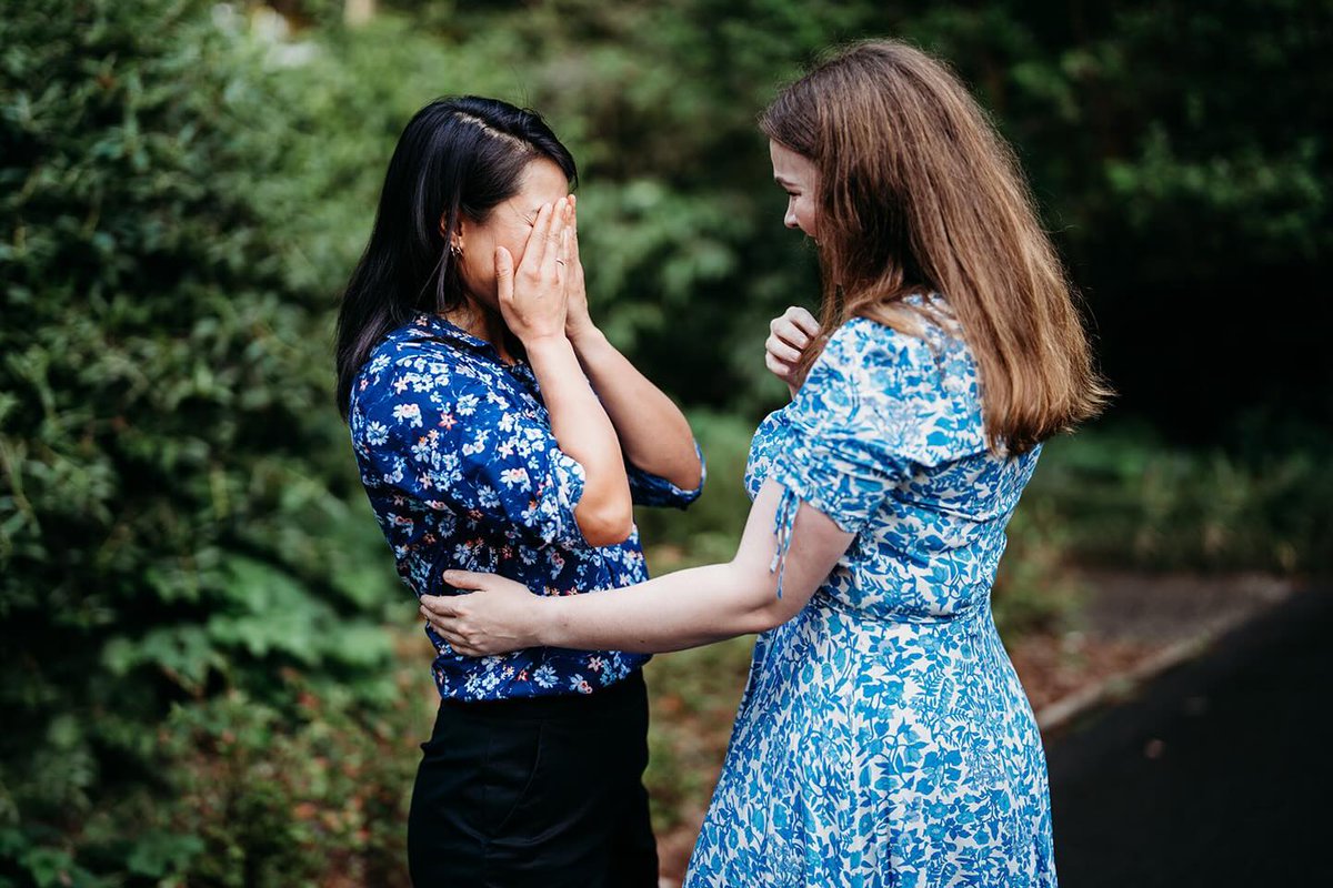 evollgbt's tweet photo. She said YES! Beautiful and emotional proposal β€οΈπ
Photographer: @marganphotography πΈ
#twobrides #lesbianwedding #lgbt #lesbiancouple #girlswholovegirls #lgbtq #lesbiancouple #loveislove #lesbianproposal #lgbtproposal #proposal https://t.co/qwFxxy5XYc