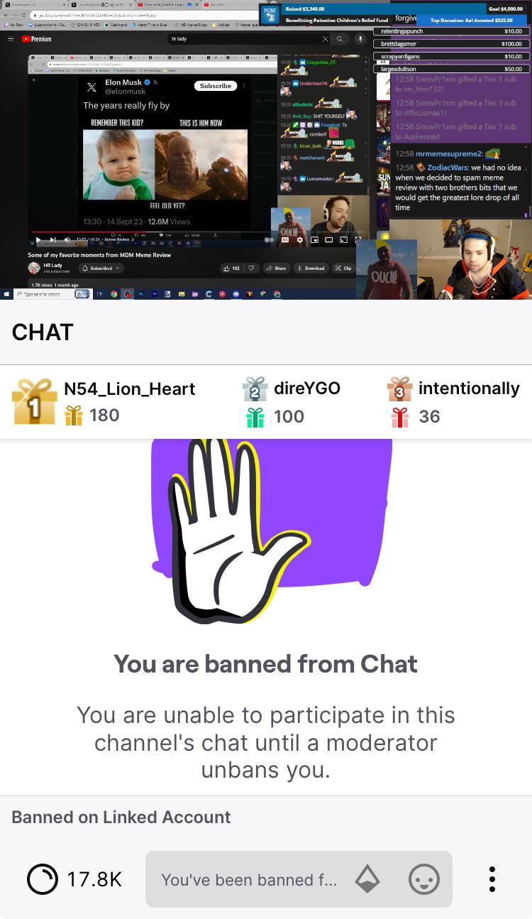 Duel on X: Wow I log onto twitch to check out my favorite MALE streamer  only to find Ive been banned for no reason. For shame luke van karma  t.coE1IJ2byAJG  X