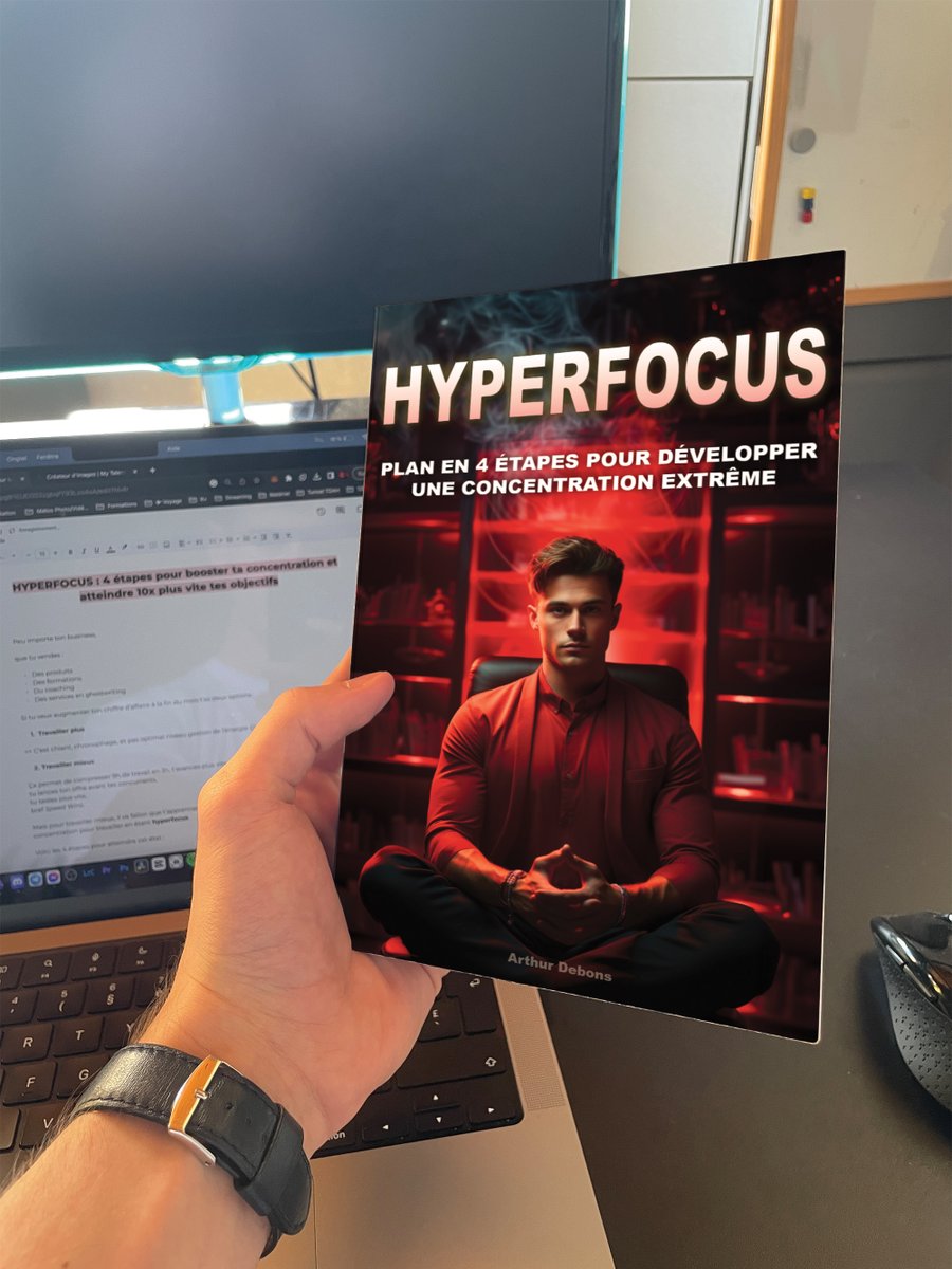 Le voici, 

Le plan en 4 étapes pour atteindre l'Hyperfocus,

un état de concentration extrême pour enchaîner tes tâches comme une machine,

et avancer 10x plus vite vers tes objectifs.

J'ai condensé le meilleur de mes connaissances dans ce plan, d'une valeur de 47€.

Je te