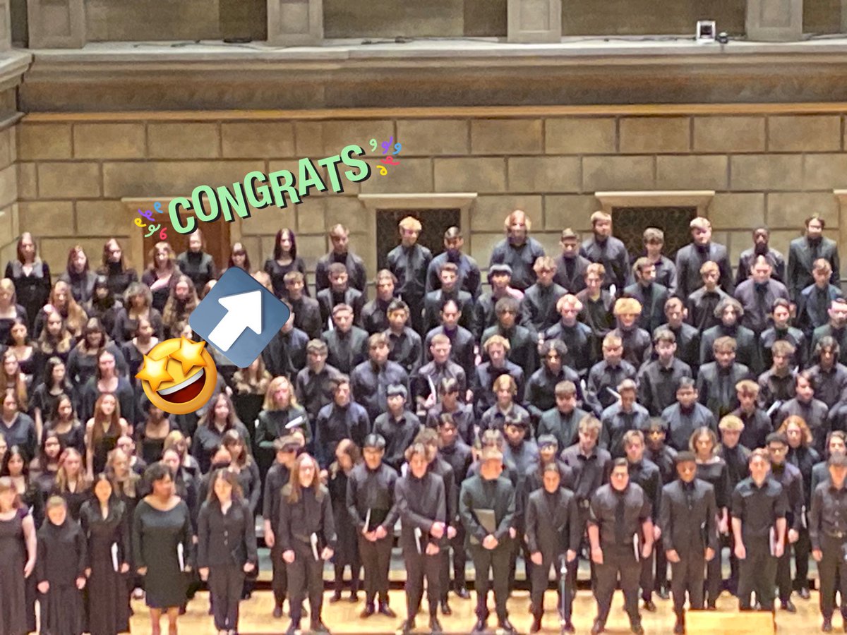 CDGAMusic's tweet photo. BRAVO CORA!!! 

Conference All-State Mixed Choir 2023.

#CanandaiguaProud https://t.co/4Zwbc8f53W