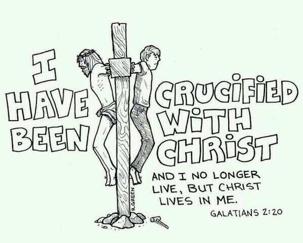 I have been crucified with Christ and I no longer live, but Christ lives in me.   @charlesgavin12 @raymondkb2nzo1 @christiscoming4 @ladybeverly01 @nathanraysollis @elmonique445 @cholitaquitena @terrymayz @darhar981 @SamAngelOfLove @aniyadah @joeyknowstoo