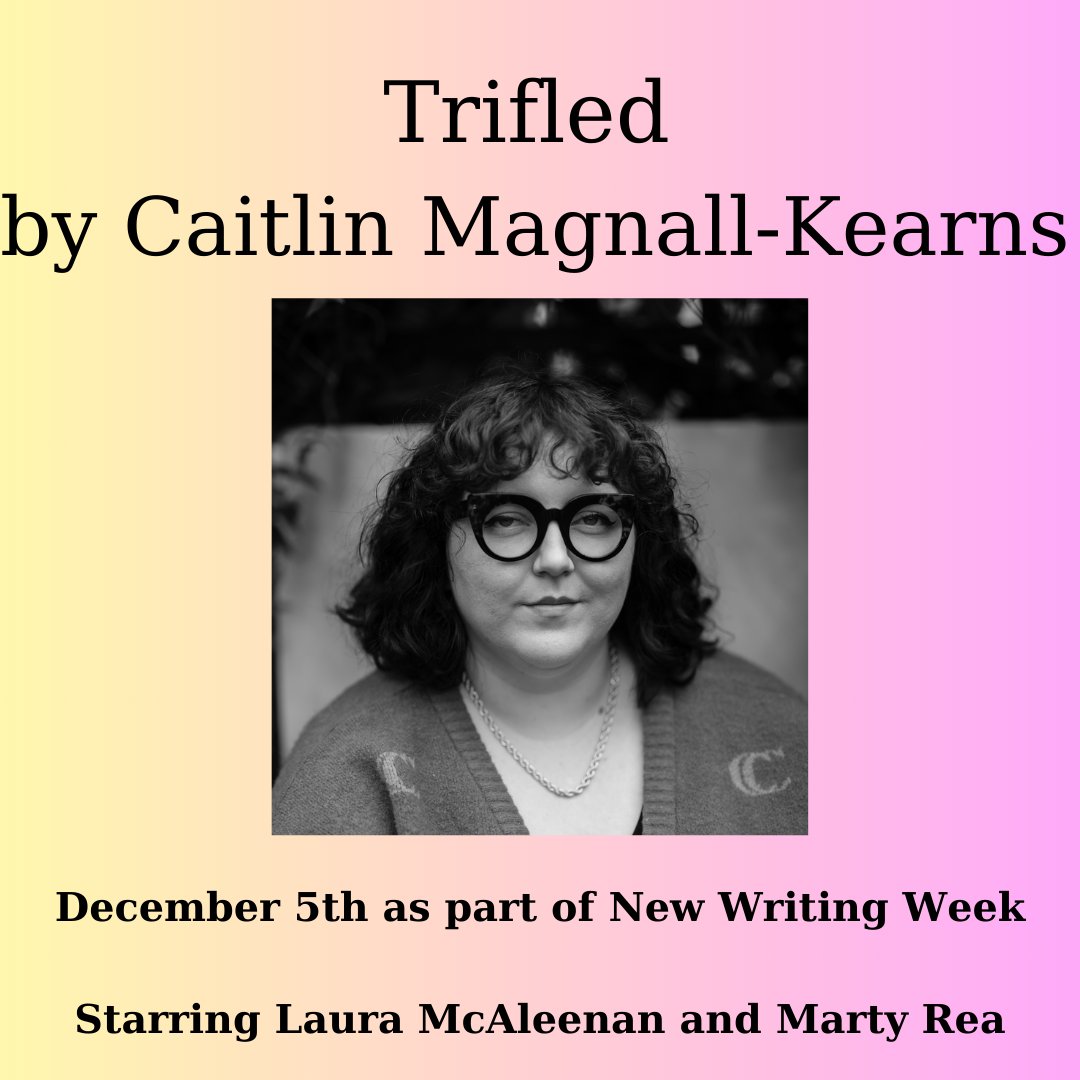 This Tuesday at The New Theatre join us for our first offering for New Writing Week; Trifled by @caitmkearns Join us for a new piece on agoraphobia and trying to make the best of a sticky situation by booking a free ticket from thenewtheatre.com/event/2023/10/…