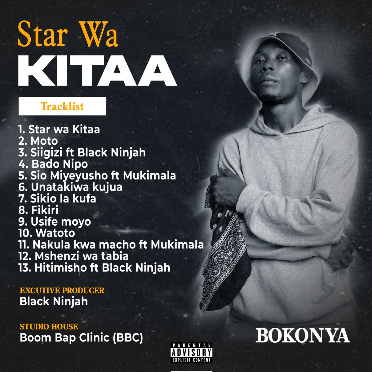 realbokonya's tweet photo. KAA TAYARI.....

Hii ni album yangu ya kwanza tangu nianze kuchana, kwa hakika nimefanya vitu vikubwa sana humu ndani, kaa mkao wa kula sababu December 10 itaanza kupatikana. Tutaendelea kujuzana zaidi siku baada ya siku.

#Nunda
#StarWaKitaa
#boombapclinic https://t.co/rRTNqJ9vFn