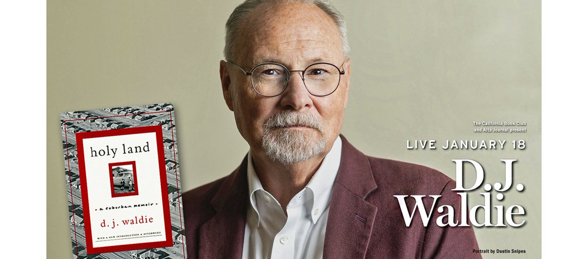 Author John Freeman hosts a @calbookclub conversation 01/18 with D. J. Waldie and a reading from “Holy Land.” Join by going to the California Book Club website at tinyurl.com/jfvp4vf9. #losangeles #la #lahistory #senseofplace