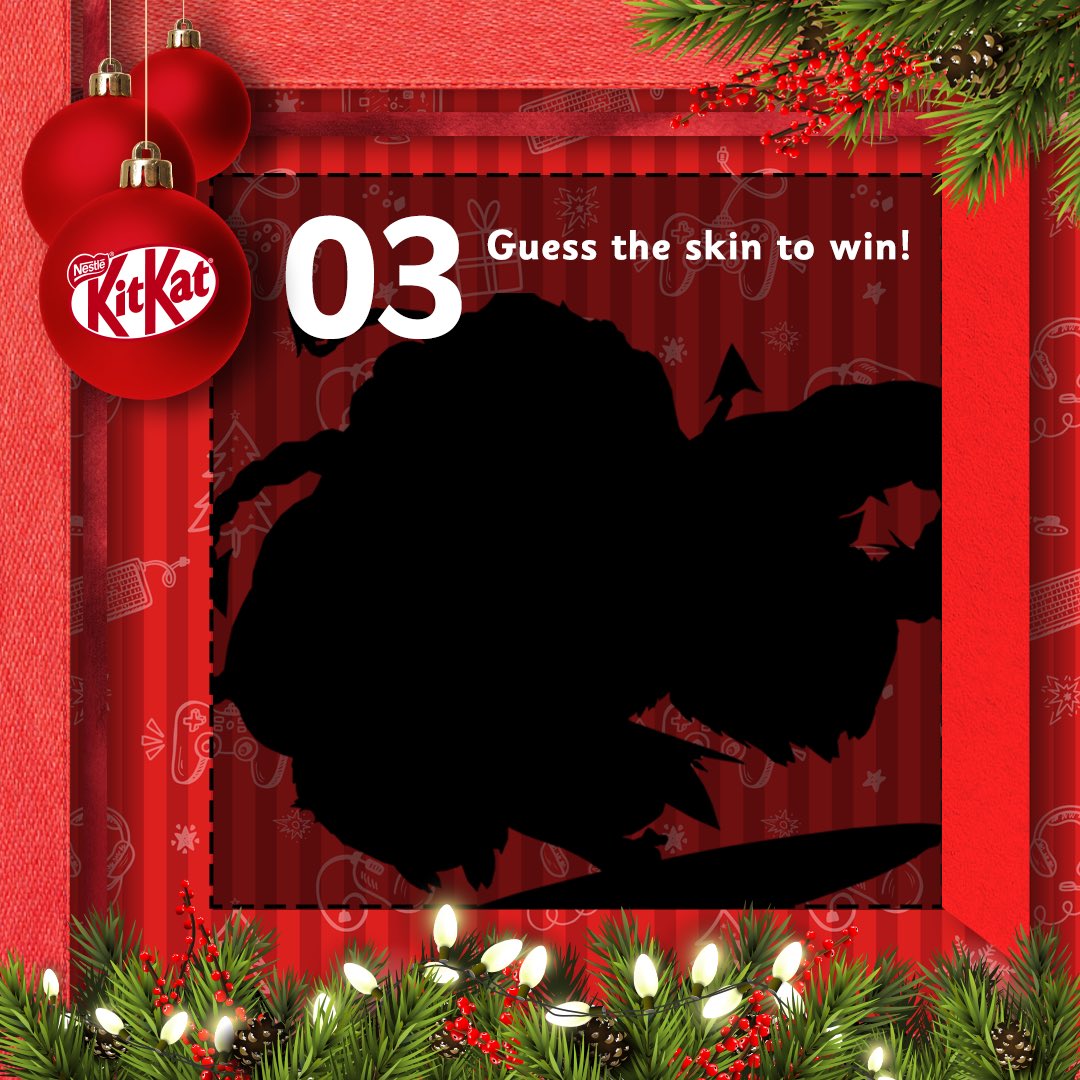 KITKATGaming's tweet image. ✨ Advent Calendar - Day 3 ✨

Break ‘n Guess - which champ/skin is hiding here today? 👀

To participate:
➡️ Follow @kitkatgaming
➡️ Like this post
➡️ Comment your answer