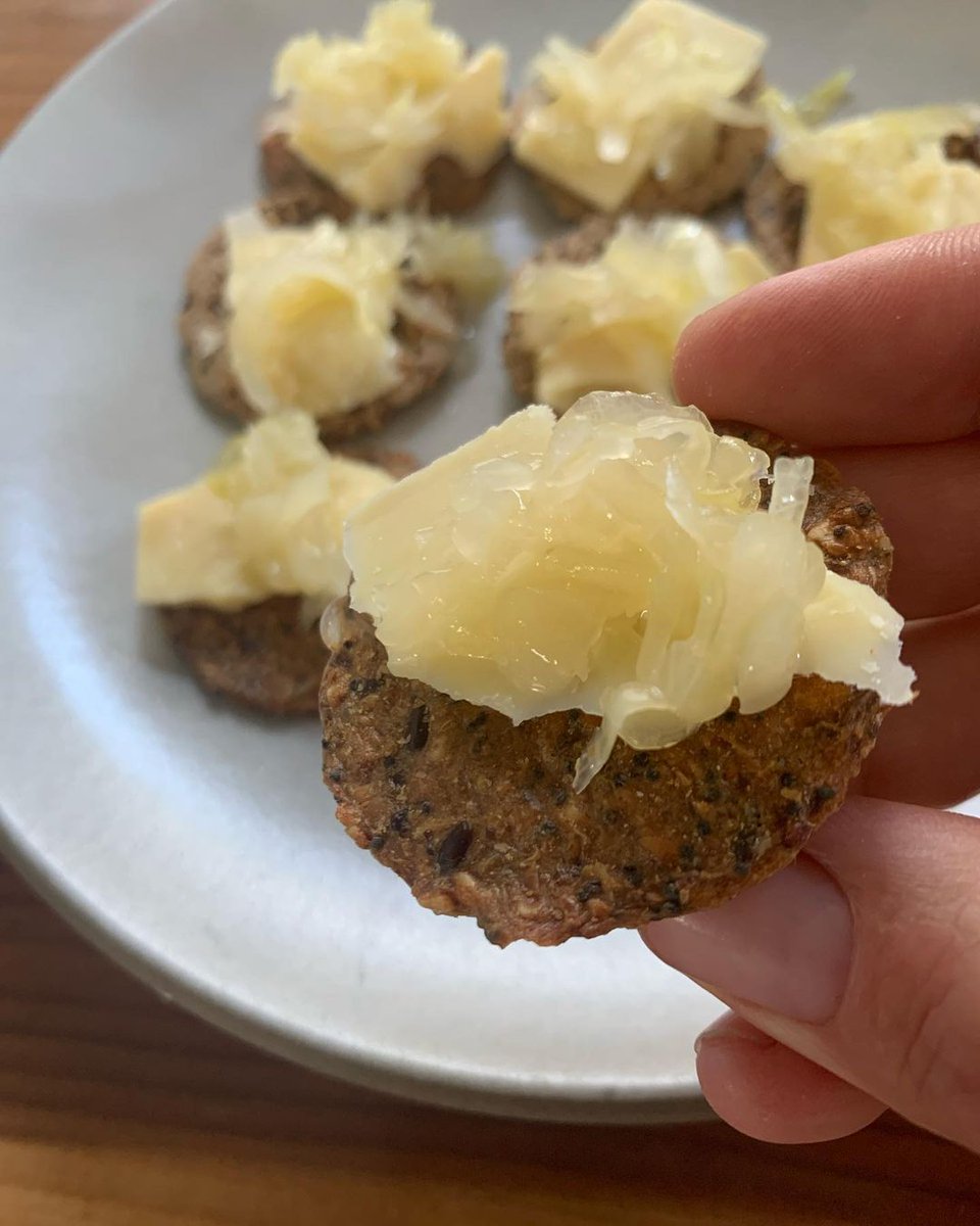 wildbrine (@wildbrine) on Twitter photo We don’t know who needs to hear this 🙋‍♀️
This reuben-like snack is 🔥🔥🔥
✔️ Seed crackers <a href="/GoneCrackers/">Mary's Gone Crackers</a>
✔️ Grass-fed cheddar <a href="/KerrygoldUSA/">Kerrygold USA</a>
✔️ wildbrine raw sauerkraut (any flavor will do).
Shout out to @burgesswellness for this sensible snacking idea! We don’t know who needs to hear this 🙋‍♀️
This reuben-like snack is 🔥🔥🔥
✔️ Seed crackers <a href="/GoneCrackers/">Mary's Gone Crackers</a>
✔️ Grass-fed cheddar <a href="/KerrygoldUSA/">Kerrygold USA</a>
✔️ wildbrine raw sauerkraut (any flavor will do).
Shout out to @burgesswellness for this sensible snacking idea!