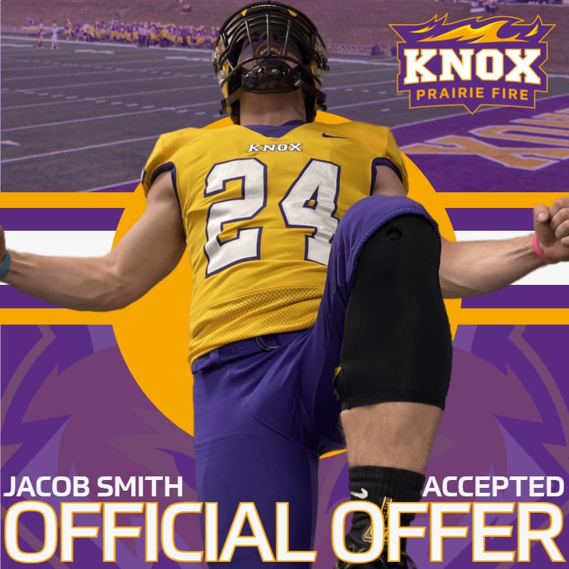 Blessed to receive my 2nd offer from Knox College! Thank you for this opportunity to play at the next level! @FB_KnoxCollege @CoachDoughtyp