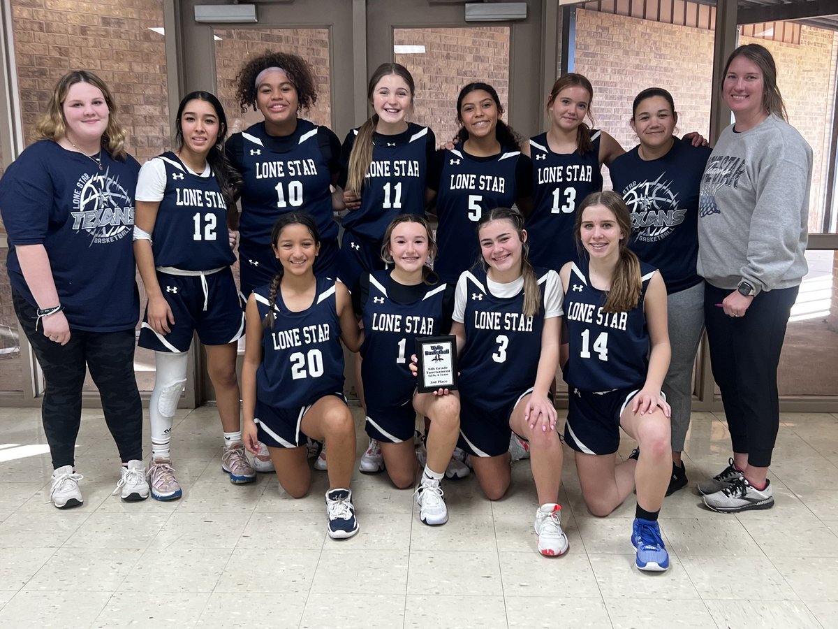Congratulations to our 8th Grade A Team on their 3-0 record in their tournament. Playing back-back-back takes heart &amp; perseverance! These girls did it effortlessly! 
#TexanTough 🏀