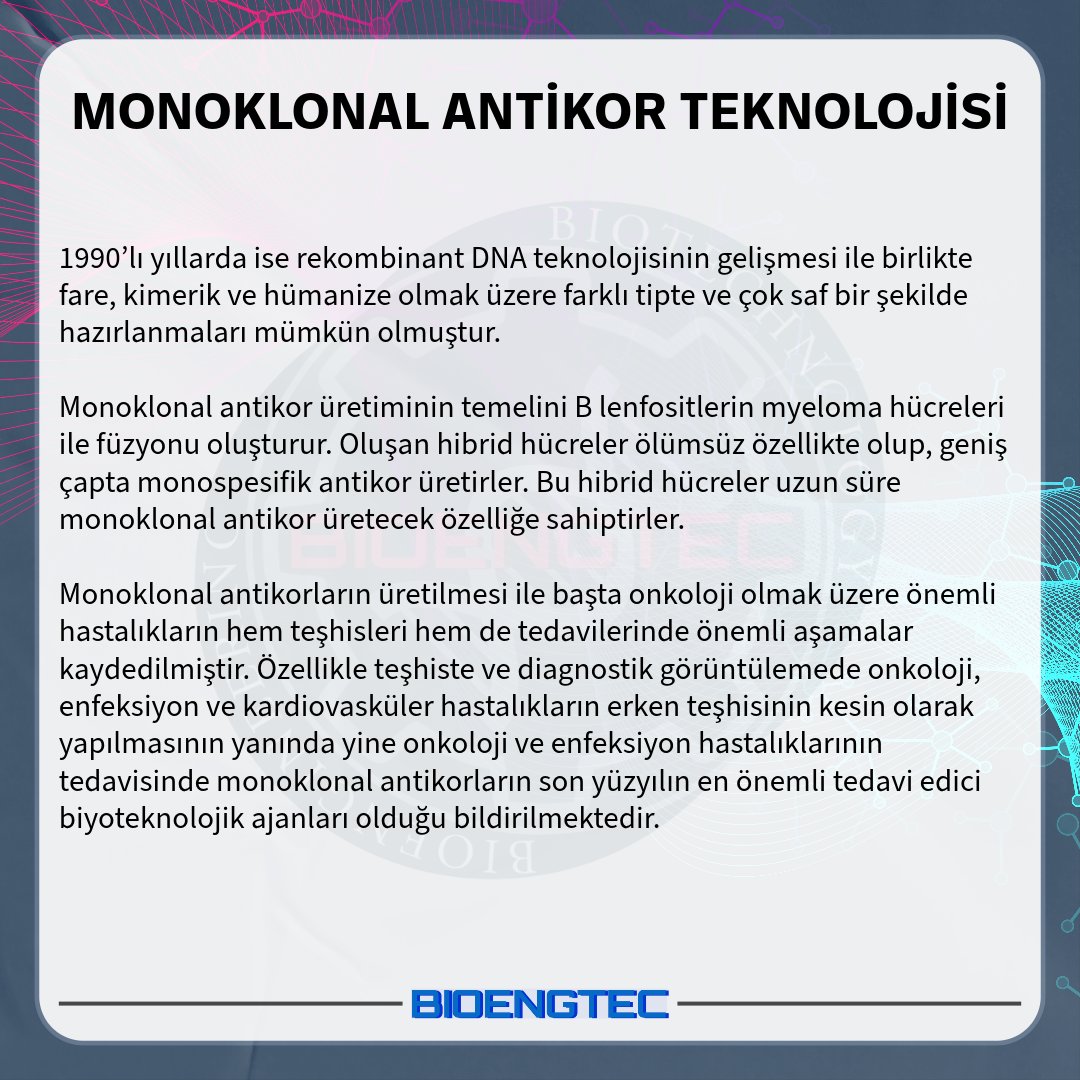 bioengtec's tweet photo. Take a look at the Monoclonal Antibody Technology and share your thoughts. 💉🔎

Monoklonal Antikor Tenkolojisi'ne bir göz atın! D��şünceleriniz neler? 💉🔎

#üsküdarüniversitesi #biyoteknolojivebiyomühendislik #biyomühendislik #biyoteknoloji #antikor #antibody https://t.co/C9S5EW50jJ