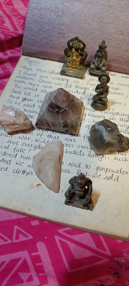 VortexVenn's tweet image. My makeshift shrine. Pyramid bought the rest is findings