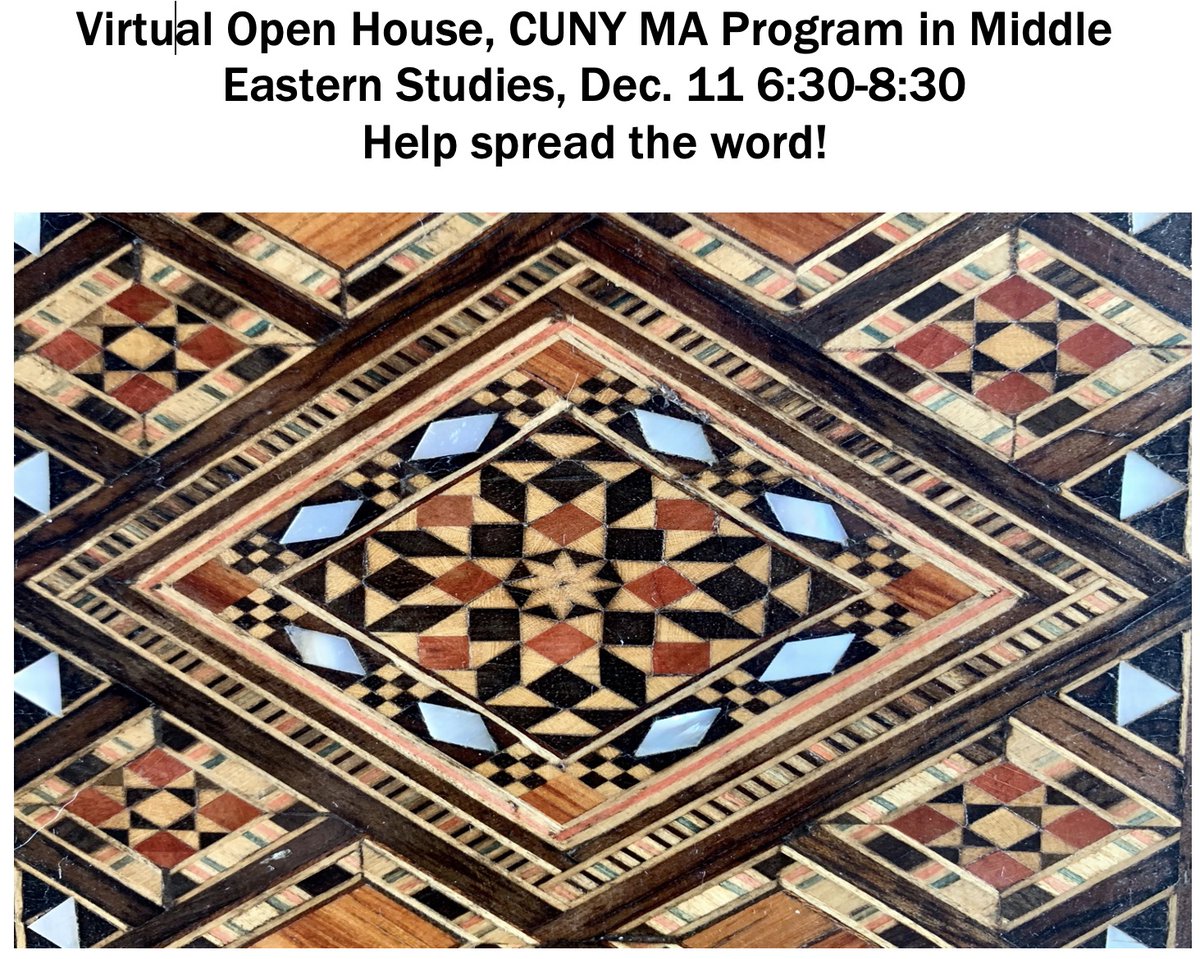 MA in Middle Eastern Studies GC CUNY tweet media