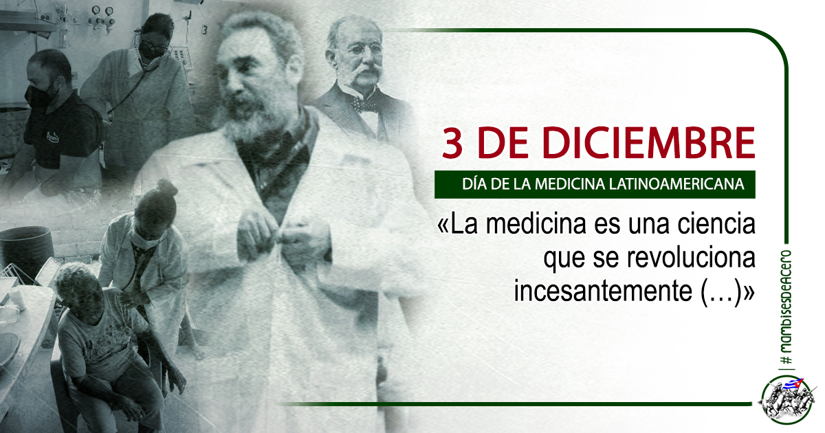 Día del Trabajador de la Salud y de la Medicina Latinoamericanos. Felicitamos a quienes dedican cuerpo y alma a tan útil y consagrada profesión. ¡Gracias por su invaluable labor! #CubaPorLaVida #CubaCoopera #MambisesDeAcero