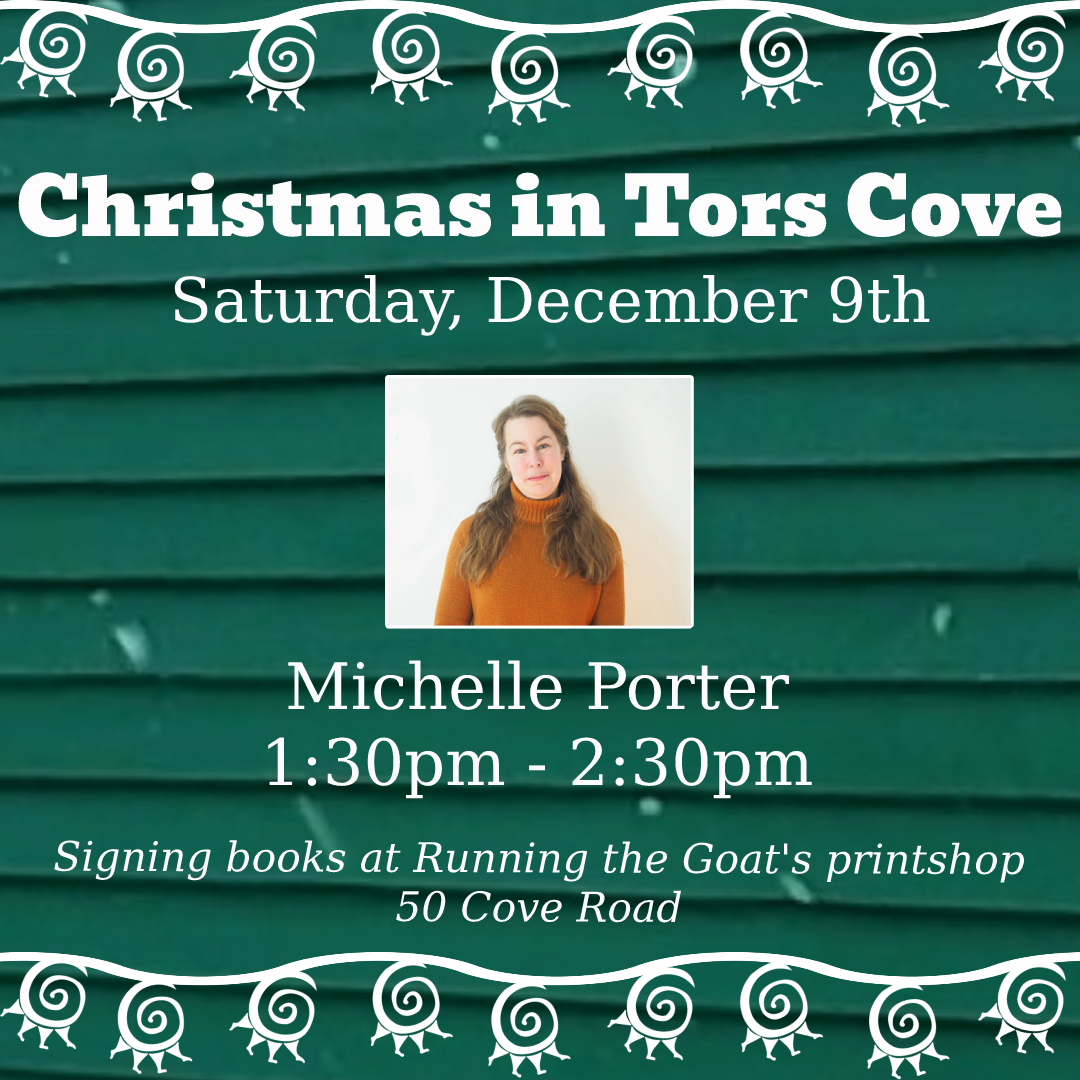 Come join us for Christmas in Tors Cove this Saturday, December 9th. We'll have authors coming to sign books all day! 10:30 - 11:30 Andy Jones 11:30 - 12:30 @MichaelCrummey and @hollyahogan 12:30 - 1:30 Dave Paddon 1:30 - 2:30 @MEPIndependent (1/2)