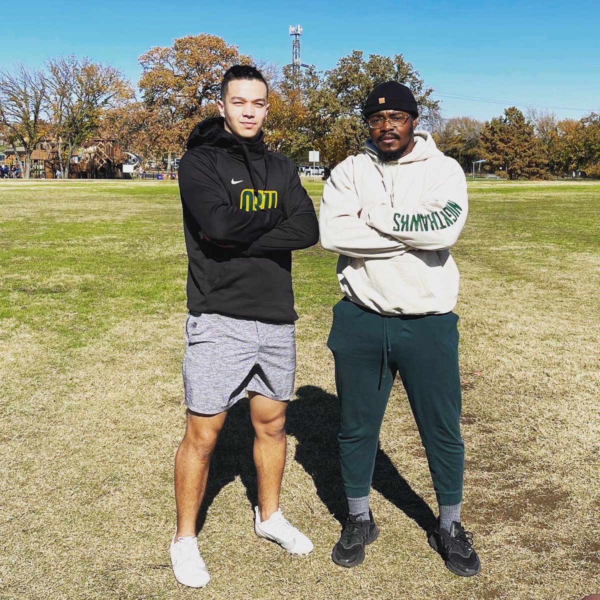 TheDivineOne___'s tweet photo. To say that I got kids In college that I’ve had the pleasure of training since they were sophomores in high school is crazy .

Great to see the growth in @ColleyCade . In college doing what he loves being a beast on and off the field. 

All the adversity was part of the process and I’m blessed to be apart of the journey. 

He’s self made 💯