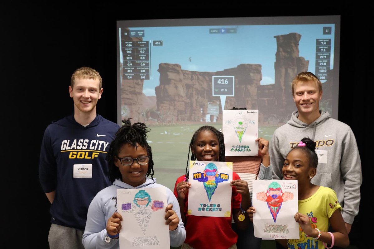 ToledoMGolf's tweet image. Thanks so much @FirstTeeLE for inviting @toledomgolf to spend some time with your young people #teamtoledo #rocketsgolf