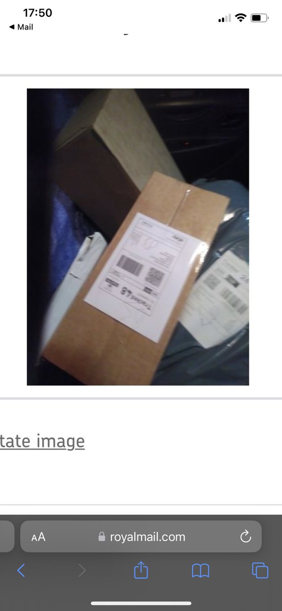 thadywoods_90's tweet photo. @RoyalMailHelp 
My parcel says delivered but it has not been the picture of proof clearly shows it still in the van with other parcels how do I go about reporting this as the website is useless https://t.co/whUaJnxkXO