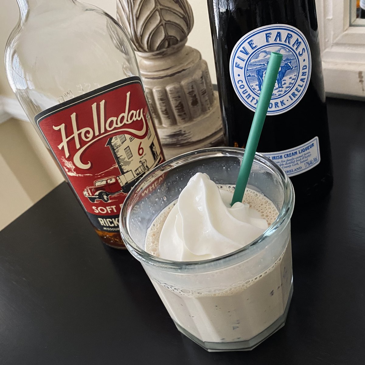 "The Naughty List" 😋

* 4 large scoops of espresso chip ice cream
* 2 oz milk
* 1 oz Five Farms Irish Cream Liqueur
* 1/2 oz Holladay SRW Rackhouse Proof Bourbon

In a blender, combine all ingredients; blend lightly; pour into a frosted mug or glass; top with whipped cream.