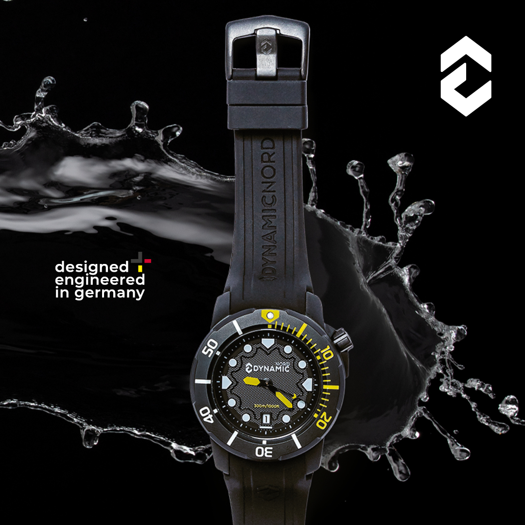 ⏰ The watch for all outdoor and underwater fans 🧜‍♀️  waterproof up to 300m! Made of 316L stainless steel, with screwed-on crown 📅 date display, luminous dial and bezel, silicone strap, scratch-resistant sapphire crystal glass, and screwed-on case back😎#divingwatch #diverswatch