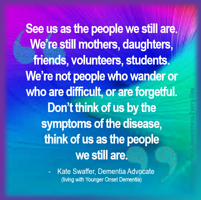 Please re-Tweet this powerful reminder from <a href="/KateSwaffer/">Kate Swaffer she/her ❤️🌈🖤🌈💛🌈</a> to see and engage the whole person, never defining anyone by their health condition. 

#Alzheimers #dementia #HumanRights #quote