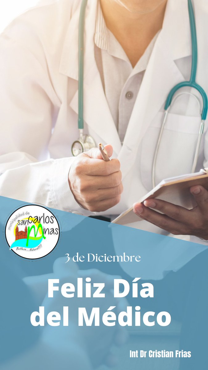 cristian_afrias's tweet photo. 🥰FELIZ DIA,COLEGAS 🥰
Este 3/12 se celebra el Día Nacional del Médico, una fecha q fue elegida por la Confederación Médica Panamericana en honor al doctor Carlos Finlay, quien nació en Cuba el 3/12/1833 y tuvo una gran importancia en la medicina a lo largo de su vida. https://t.co/TmeKUauW0l
