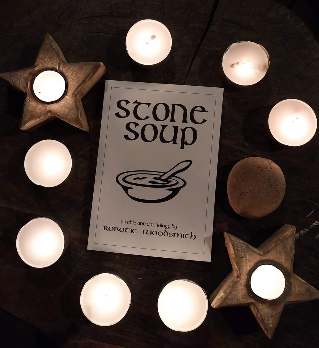 📣 Exciting Competition Announcement! 📚🎉 

Let me tell you a story.... 

Win a FREE copy of my latest book! 📖 and your every own stone. 

To enter: 

1. Like this post ❤️
2. Comment with your favorite type of soup 🍲 or tag a friend 
3. Extra entry for a wee retweet