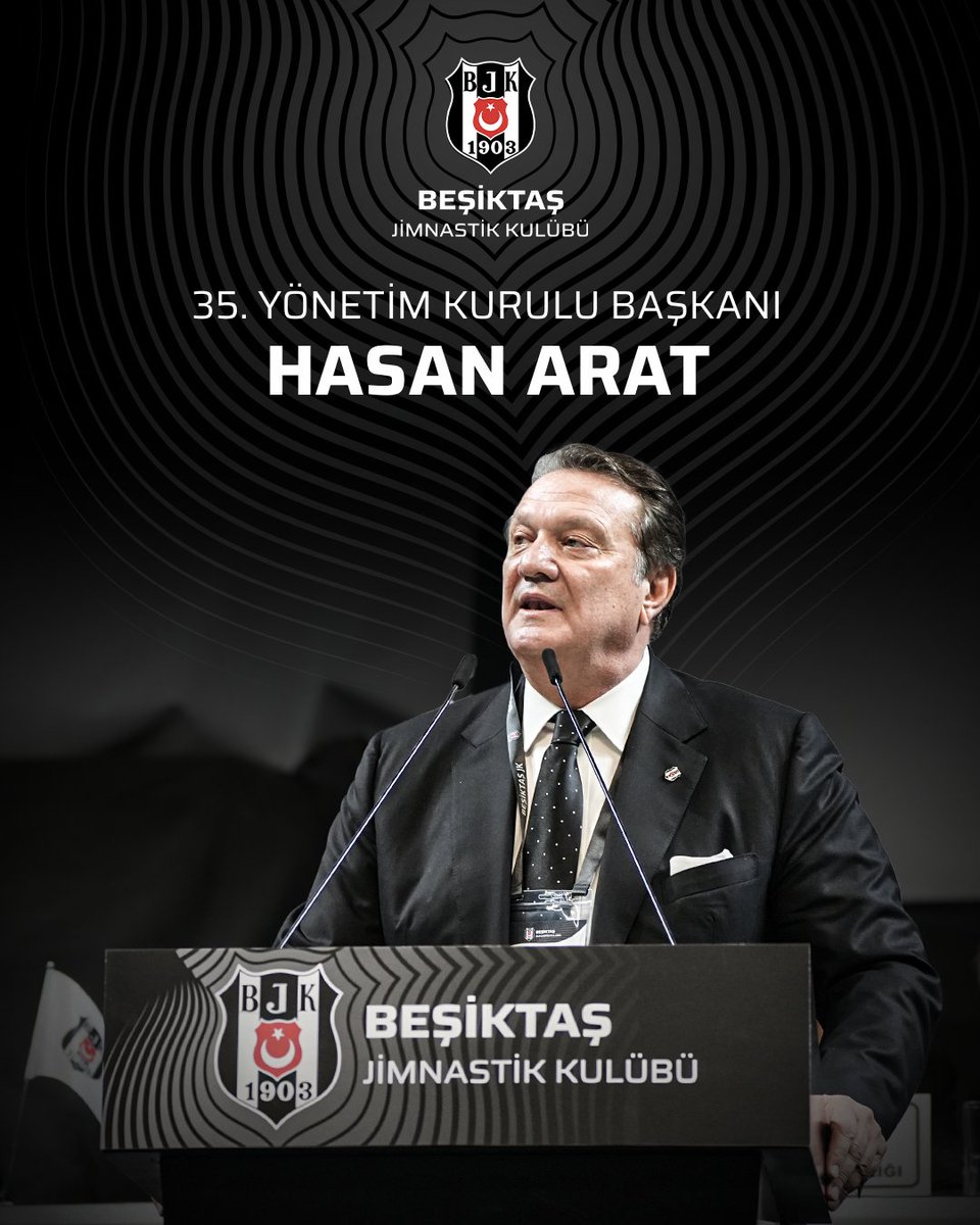 Beşiktaşımızın 35. Başkanı Hasan Arat Oldu. #Beşiktaş