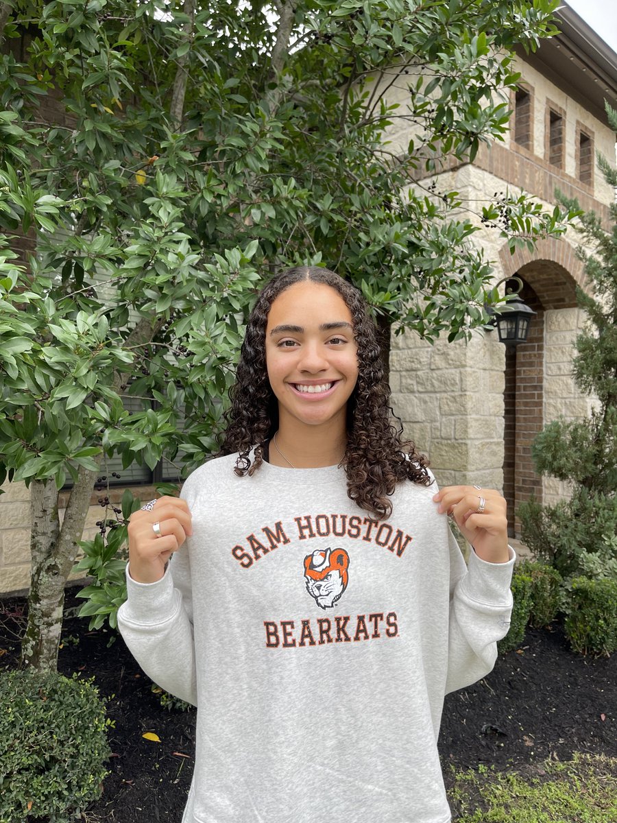 I am blessed and excited to announce my verbal commitment to continue my academic and athletic career at Sam Houston State University. I want to thank my family, teammates, and coaches who have helped me throughout this journey. I’m grateful to Sam Houston coaches for this