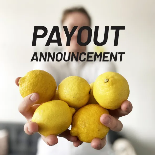 It's payday once again! All revenue has been distributed! 

We are pleased to announce that the revenue for September has been airdropped to all contributors, as promised.

 If you participated in our sale, you have now received your share of the revenue at the address from which