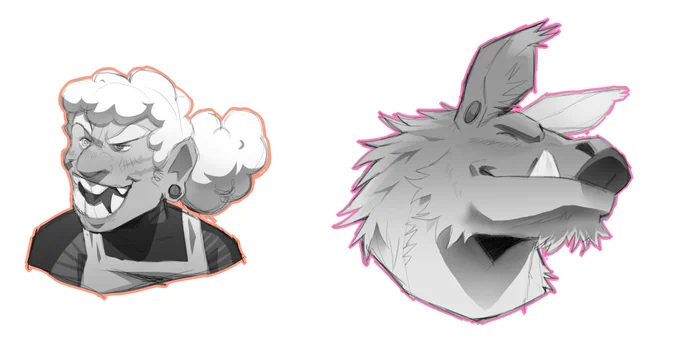 Sketches for  !! Thank  you for commissioning me!