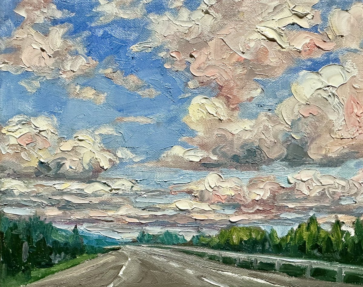 Daily Musings… Road to Oro 8x10” oil #sundayvibes #art