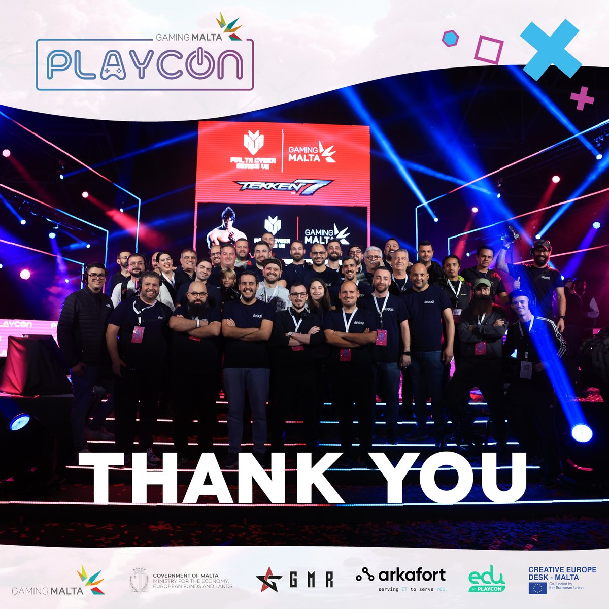 playconmt's tweet photo. A heartfelt thank you to everyone who made PLAYCON 2023 memorable 🙏

Special thanks to @gamingmalta &amp; @Ekonomija_MT, whose invaluable support made the event possible🤝

Can't wait to see you all again at PLAYCON 2024! 🚀

#PLAYCON #videogames #esports #cosplay #WhereGamersUnite https://t.co/wB8uczwmD7