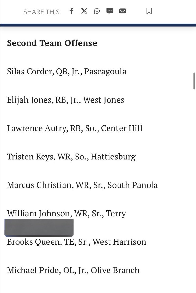 Blessed to be named 2nd team all-state.🙏🏽 Hate I couldn’t make first but still grateful nonetheless.