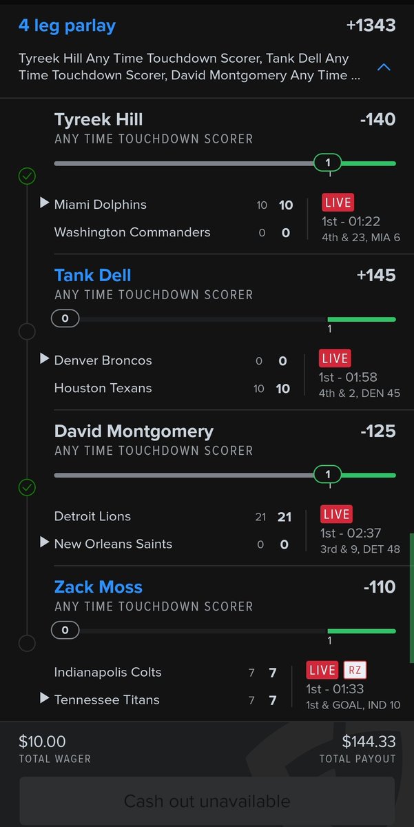 CoachyHernandez's tweet image. Hey @FDSportsbook do the right thing. Either void #Tank Dell bets or give us a chance at a cash out option. He got hurt EARLY in the game. 🙏 #Texans #fanduel #Betting #DENvsHOU #TankDell